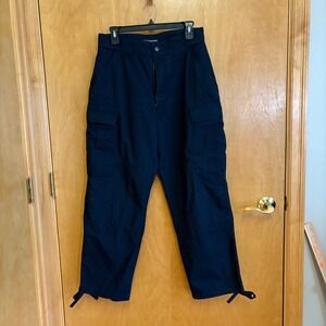 5.11 Tactical Series Men's Cargo Pants Navy Blue Medium Waist 31-35 Inseam Short